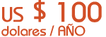 US $ 100/año