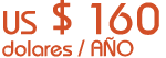 US $ 160/año