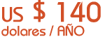 US $ 140/año Hosting PE