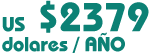 US $ 2379/ dólares al año 