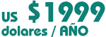 US $ 2499/ dólares al año 